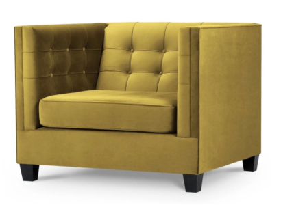 Armchair Chesterfield Textile Fabric Beige Creative Furniture new Living room